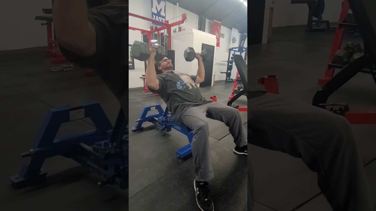 Daily accountability grunt session - Incline dumbbell chest press