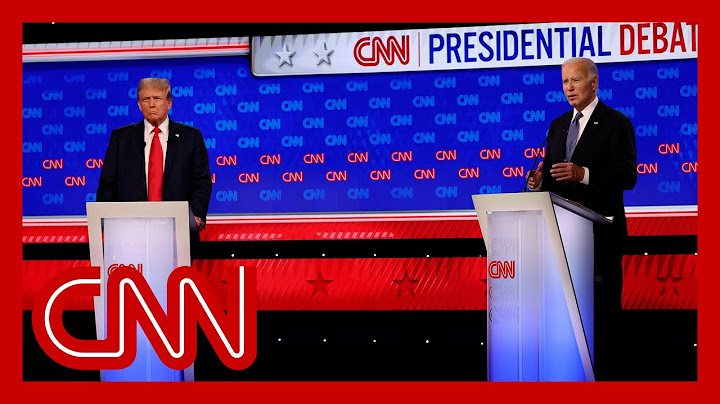 Biden and Trump begin debate without a handshake