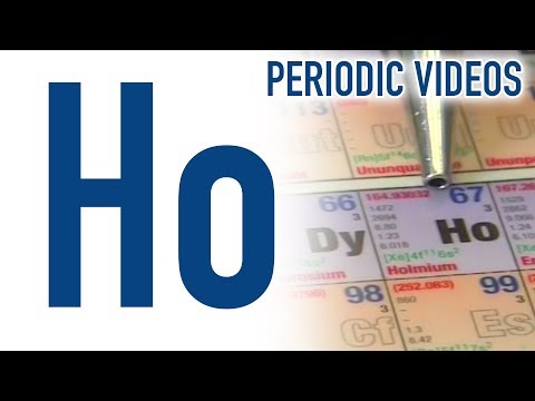 Holmium - भिडियोहरूको आवधिक तालिका