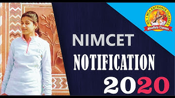 NIMCET-2020 EXAM Notifications ,Exam Date , Eligibility..........