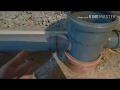 Опустить канализационный стояк в бетоне