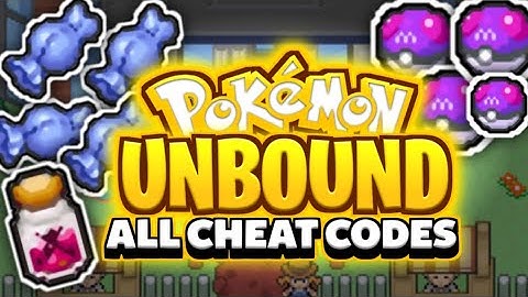Pokemon Unbound Cheats, All Codes | Rare Candy, Master Ball, Gigantamix, All Stones, Infinite Money