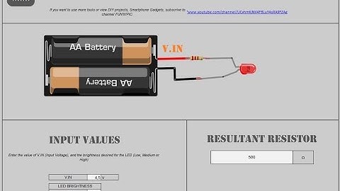 How to do use LED Resistor Calculator Tool  | DIY Free Tool
