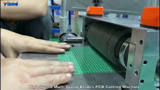 Multi-Group Blades PCB Cutting Machine Operation