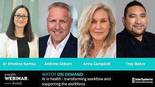eHealth Webinar | AI in health - transforming workflow and supporting the workforce