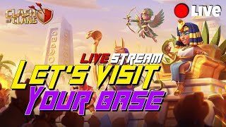 🔴 Coc Live: Clan game Rewards |  Live Base visiting | Road To 1k (clash of clans)