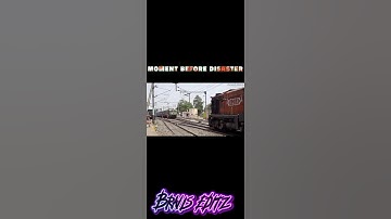two trains on one track 💀 #wag9 #wdm3d #shorts #trending