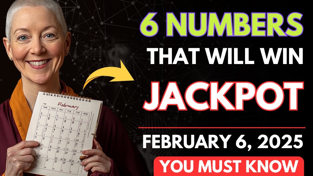 6 LUCKY NUMBERS TO WIN THE LOTTERY JACKPOT On Thursday 6th February 6-lucky-numbers-to-win-the-lottery-jackpot-on-thursday-6th-february