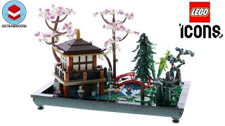 LEGO Icons 10315 Tranquil Garden Speed Build Review