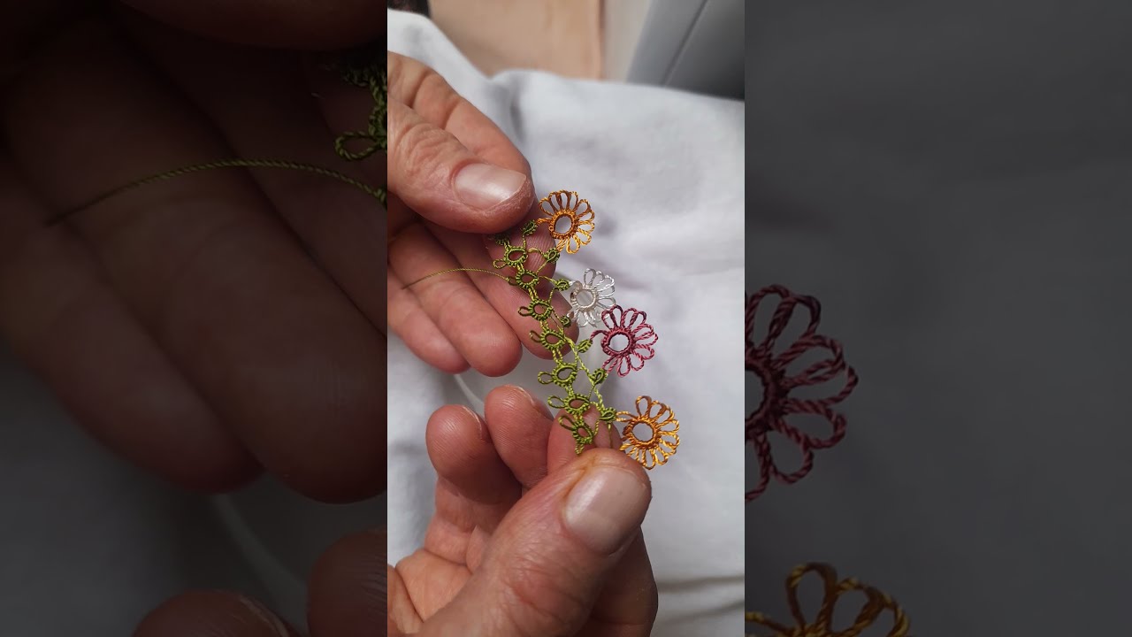 bayram şekeri motifleri mekikle birleştirmiş halini sizlere çekti