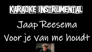 Jaap Reesema - Voor je van me houdt    , instrumental met tekst
