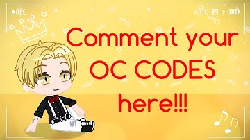 Comment Your OC CODES here!!!