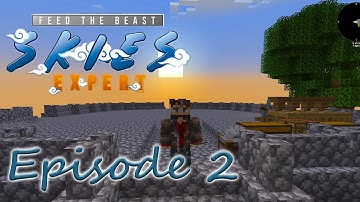 Minecraft FTB Skies Expert Lets Play Episode 2 - First Automation with Create