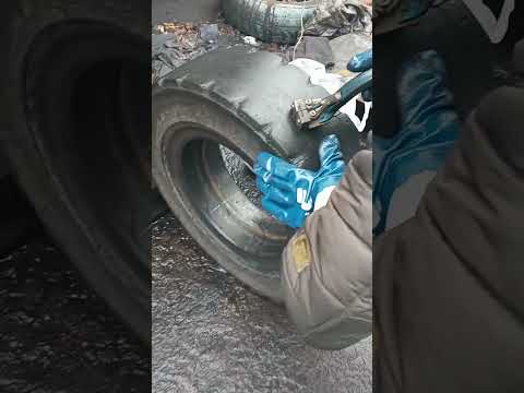 Нарезка шины на погрузчик-regrooving A Forklift Pneumatic Tire