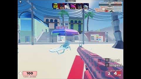 I saw a hacker in Roblox Arsenal......