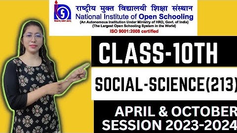 Nios 10th Social-science (213) solved TMA 2023-2024 ll nios tma solution April/October 2023-2024.