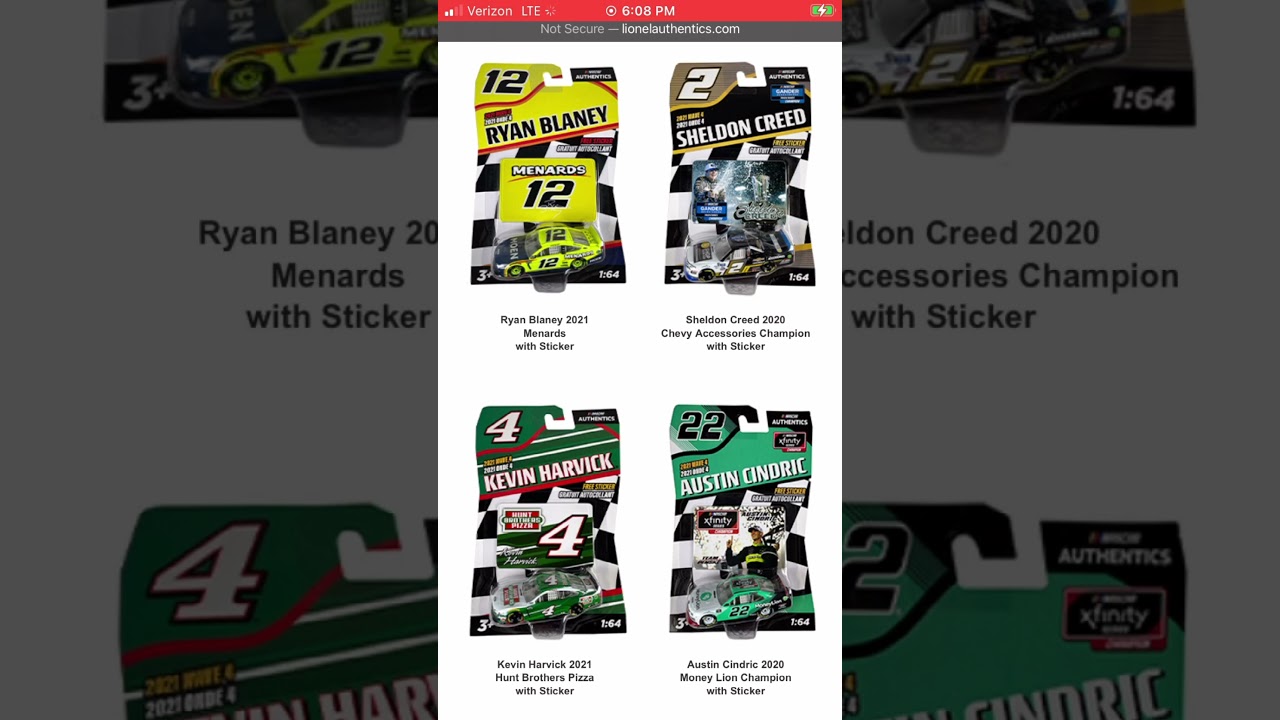 Reving NASCAR authentics waves 3 & 4 what I want for waves 3-5