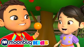 Shake the Apple Tree | LELLOBEE 🥕 | Old MacDonald's Farm | MOONBUG KIDS | Animal Cartoons for Kids