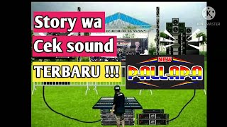 STORY WA ANIMASI DANGDUT TERBARU !!! || CEK SOUND || NEW PALLAPA