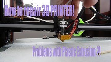 How to repair 3D PRINTER! Problems with Plastic Extrusion ?! Alfawise U10, Creality CR-10 & m.m