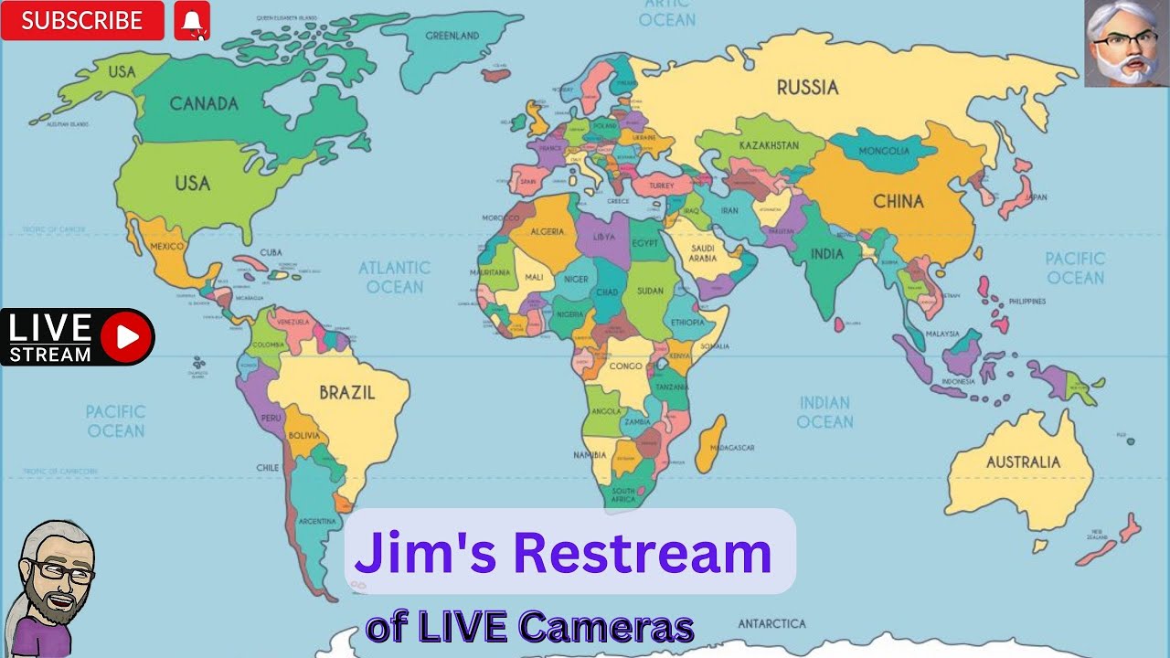 Live Cameras From Around the World  - 5 to 8  minute rotation of views.  Added Chat !!