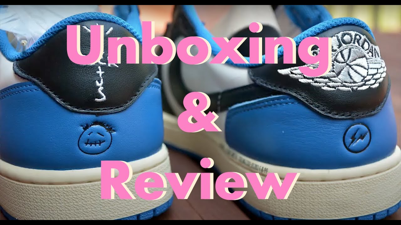 Travis Scott / Fragment Air Jordan 1 LOW Unboxing - YouTube