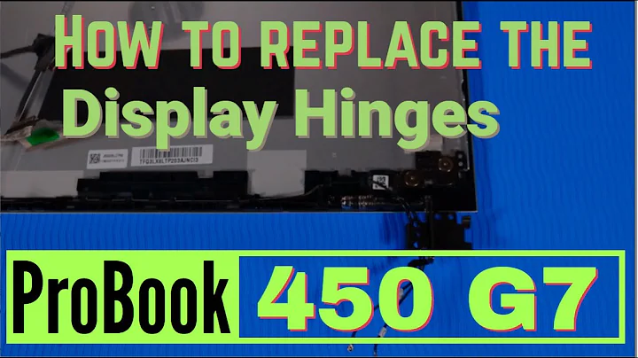 How to replace the Display Hinges for HP ProBook 450 G7 Series Laptop
