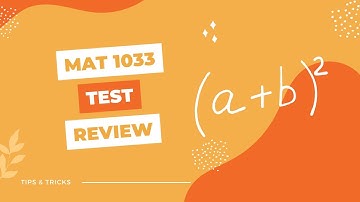 MAT 1033 Test 2 Review | Intermediate Algebra