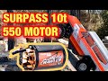 Surpass Hobby 10t 550 size motor test in the Redcat Gen8