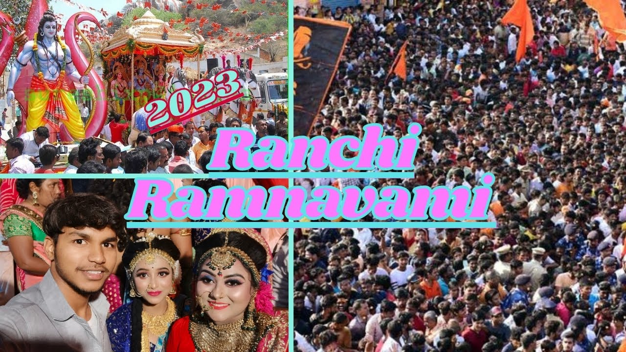 Shuffle Ranchi राँची मे निकल विशाल रामनवमी शोभा यात्रा | Ramnavmi Vlogs of Ranchi 2023 ...