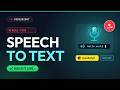 How to Build a Real-Time Speech to Text Converter in ASP.NET | Speech Recognition JavaScript