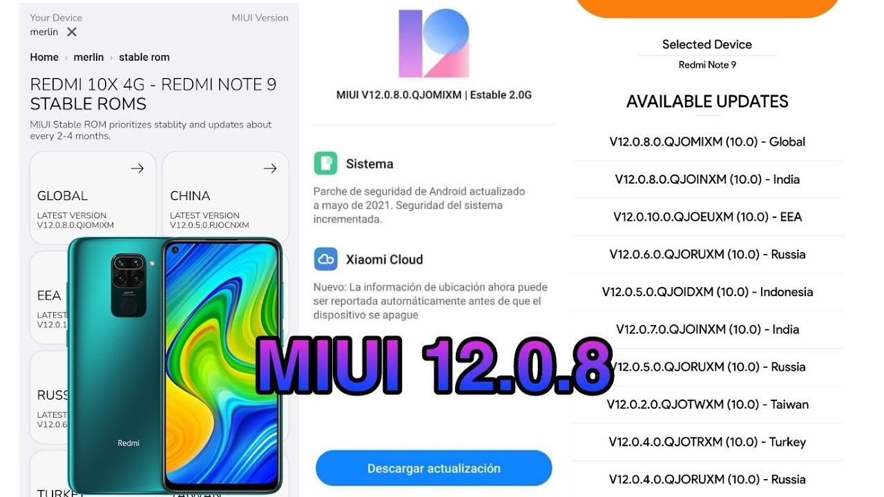 MIUI Global 12.0.3. Miui 12.5 redmi 9