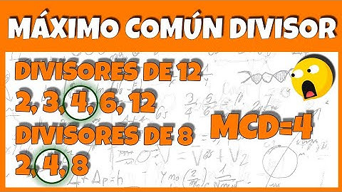 MÁXIMO COMÚN DIVISOR / MCD - SUPER FACIL / PARTE 1