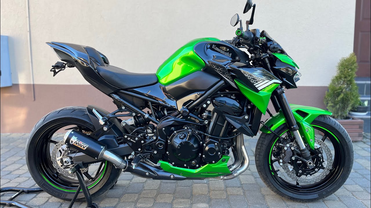 Kawasaki Z900 Exhaust MiVv Full Power 125 hp - YouTube