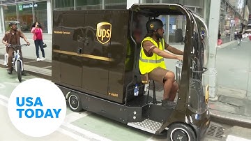 UPS unveils e-bikes for efficient deliveries | USA TODAY