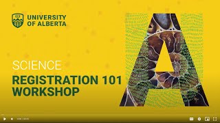 Faculty of Science Registration 101 Workshop