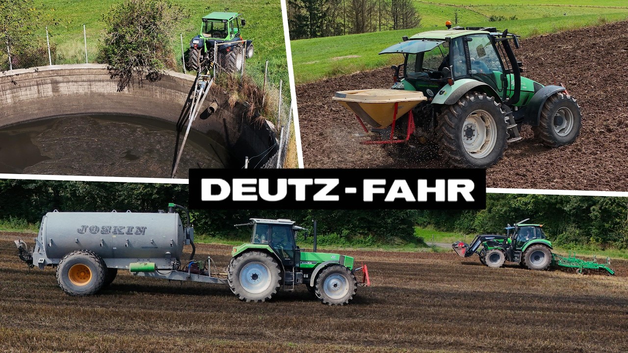 Gülle rühren, ausbringen, einarbeiten und Futter säen | Deutz-Fahr Power | 
