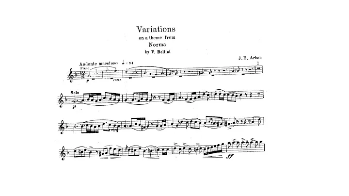 Jean-Baptiste Arban: Variations on a Theme from No...