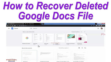 Hoe u een verwijderd Google Docs-bestand kunt herstellen