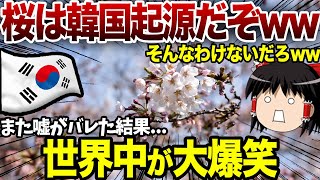 【ゆっくり解説】 桜は韓国発祥だと大騒ぎした結果...日本に論破されて終了のお知らせ