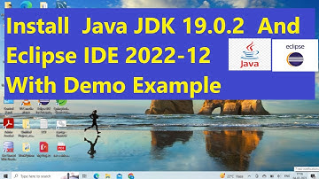 How to Install Java JDK 19 on Windows 11 and  Eclipse IDE 2022-12 with    Demo  Project #javajdk