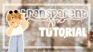 How To MAKE TRANSPARENT GFX! in Blender 2.9 || JiminDaGirl