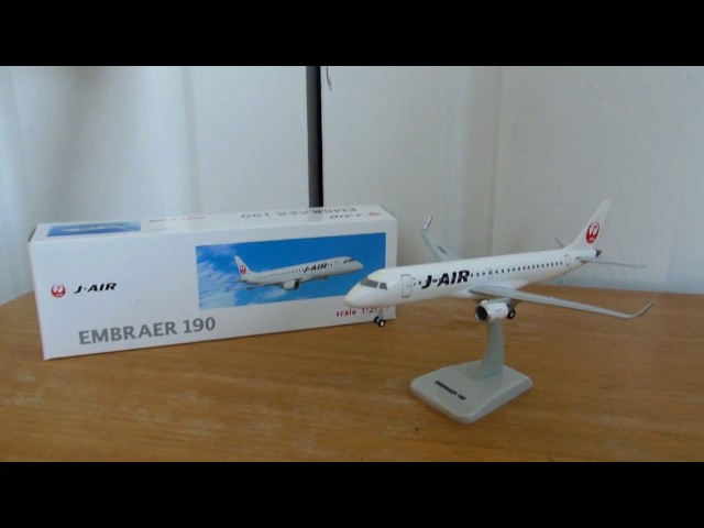 飛行機模型]日本航空 ジェイエア E190 1:200 hogenwings - YouTube