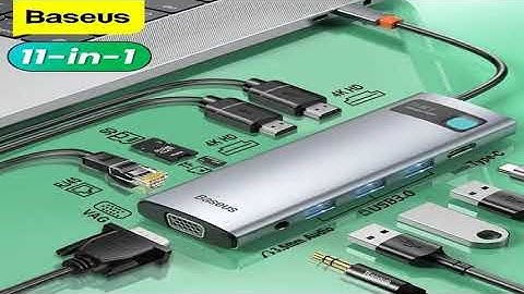 Baseus USB Type C HUB USB C to HDMI-compatible RJ45 SD Reader PD 100W Charger USB 3.0 HUB For M