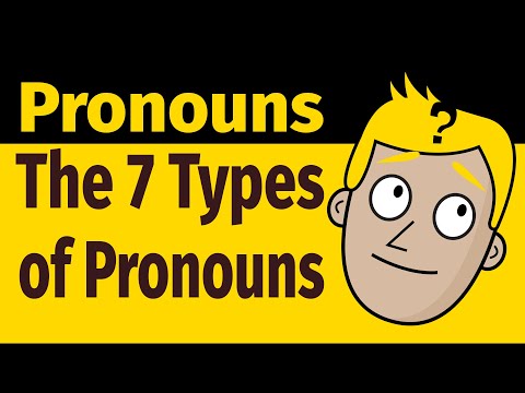 THE 7 TYPES OF PRONOUNS | PARTS OF SPEECH | Good Morning Mr. D