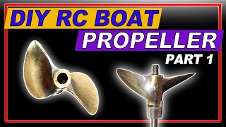 RC BOAT DIY PROPELLER FROM OLD COIN PART 1
