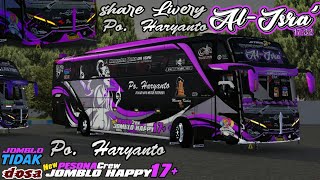 LAST LIVERY PO HARYANTO||SHARE LIVERY PO HARYANTO|SHD ORI||BUS SIMULATOR INDONESIA