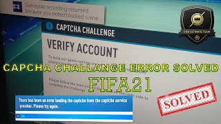 SOLVE FIFA21 CAPTCHA CHALLENGE to verify account not shown and leave FUT On PS5,Ps4
