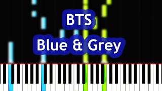 BTS - Blue & Grey Piano Tutorial