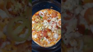 Spicy pizza ??cheeseburger cheese pizza pizzahut pizzarecipe pizzaloverspicy chilimixtesty